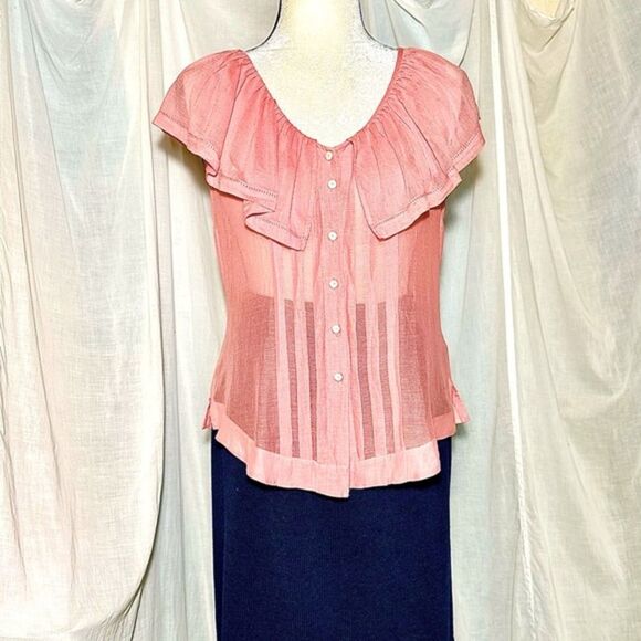 Moulinette Soeurs Tops - Anthropologie Moulinette Soeurs Silk Cotton Blend Blouse